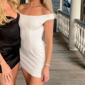 Anthropologie Bridal White Mini Dress